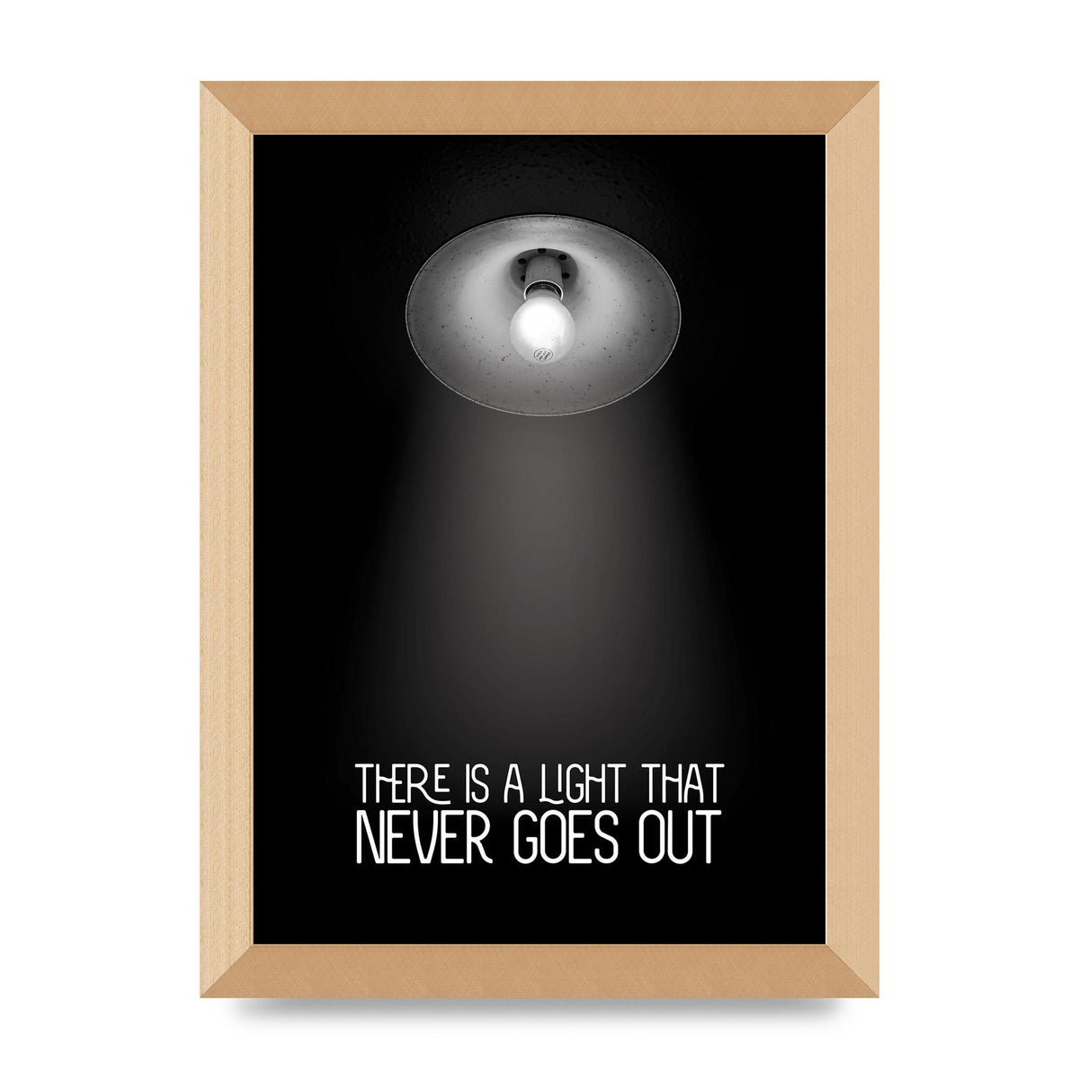 There Is A Light That Never Goes Out Wall Art - A4 framed