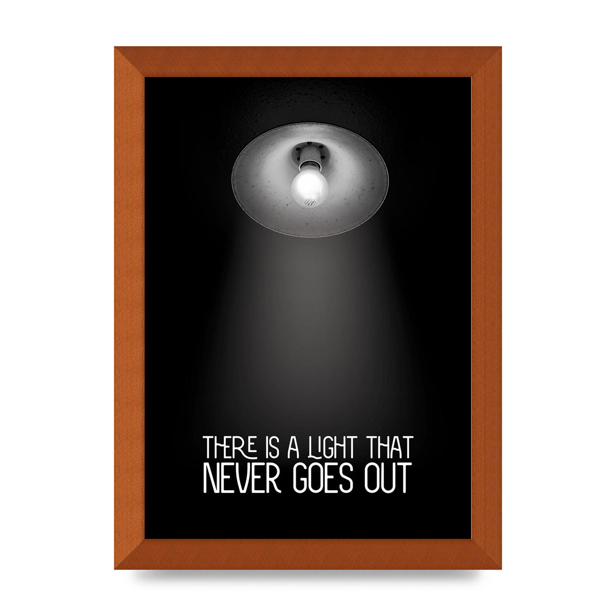 There Is A Light That Never Goes Out Wall Art - A4 framed
