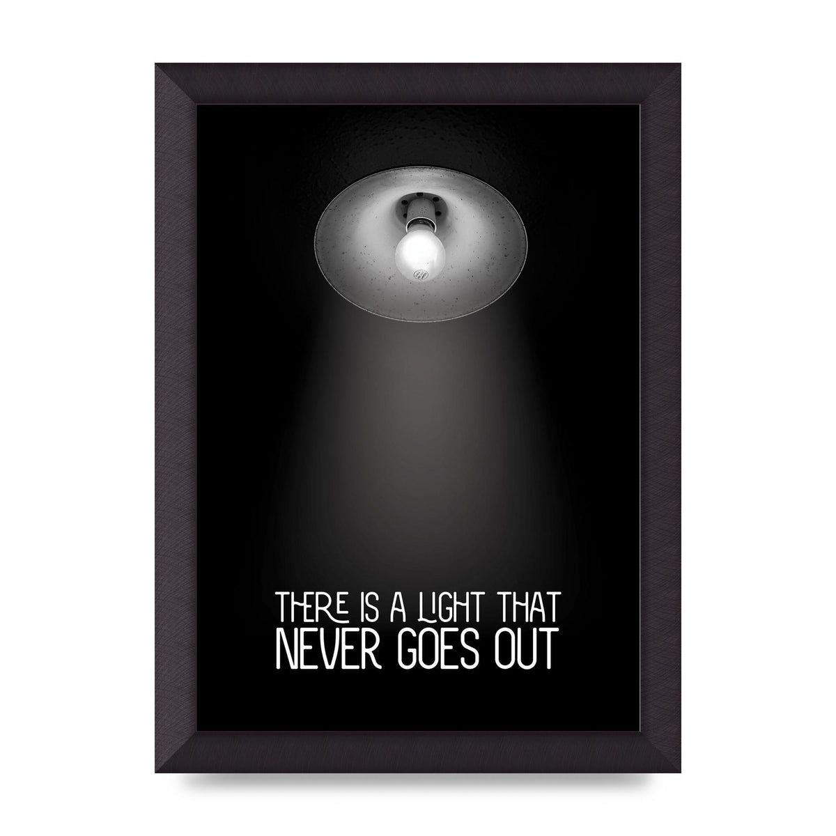 There Is A Light That Never Goes Out Wall Art - A4 framed