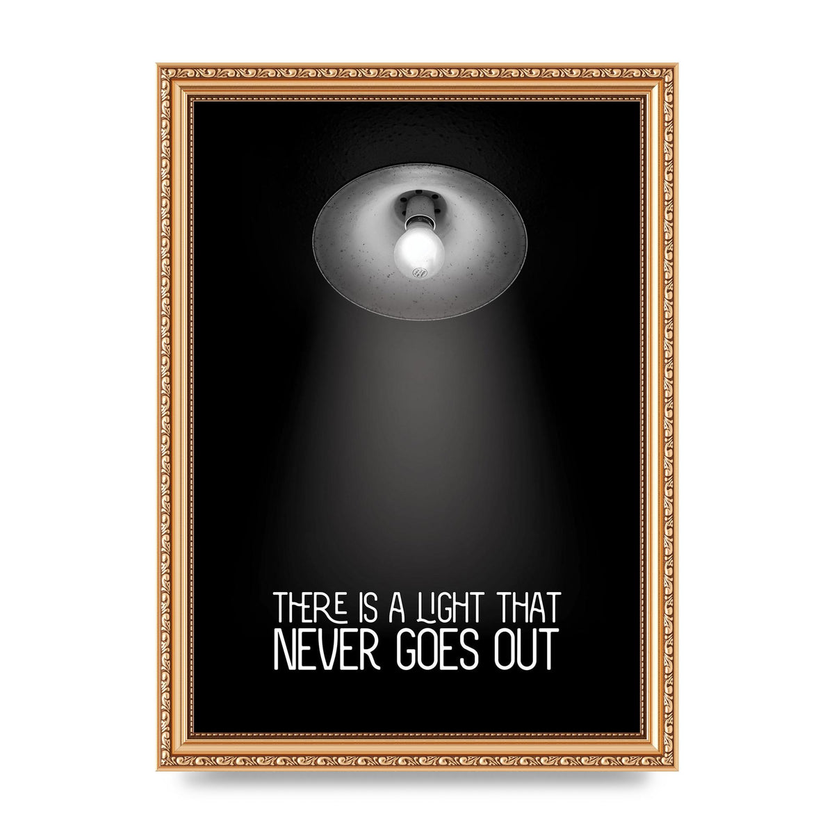 There Is A Light That Never Goes Out Wall Art - A4 framed