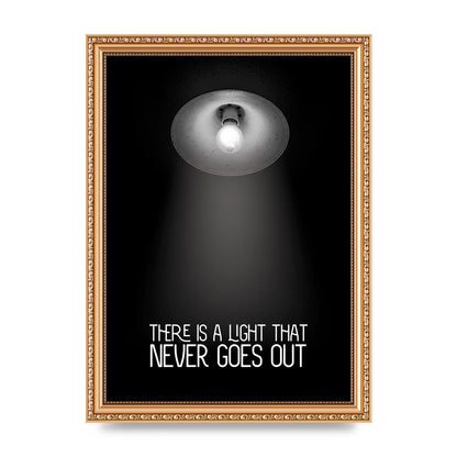 There Is A Light That Never Goes Out Wall Art - A4 framed