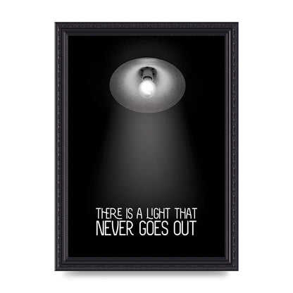 There Is A Light That Never Goes Out Wall Art - A4 framed