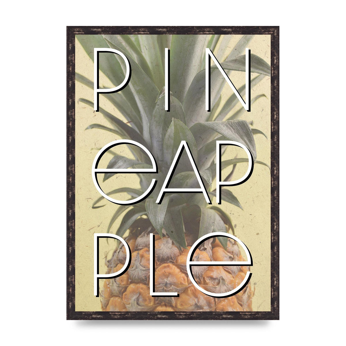 Pineapple" Wall Art - A2 framed