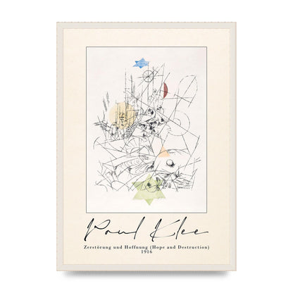 Paul Klee ZerstÃ¶rung Und Hoffnung Hope And Destruction 1916 Art For The Home - A2 framed