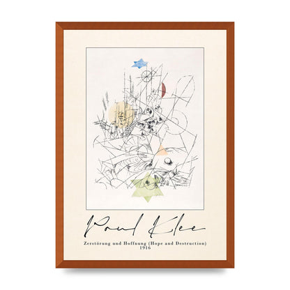 Paul Klee ZerstÃ¶rung Und Hoffnung Hope And Destruction 1916 Art For The Home - A2 framed