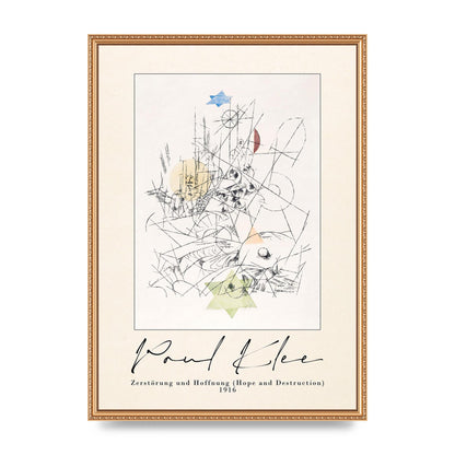 Paul Klee ZerstÃ¶rung Und Hoffnung Hope And Destruction 1916 Art For The Home - A2 framed