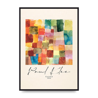Paul Klee Untitled 1914 Wall Art - A2 framed