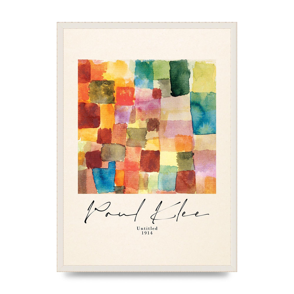 Paul Klee Untitled 1914 Wall Art - A2 framed