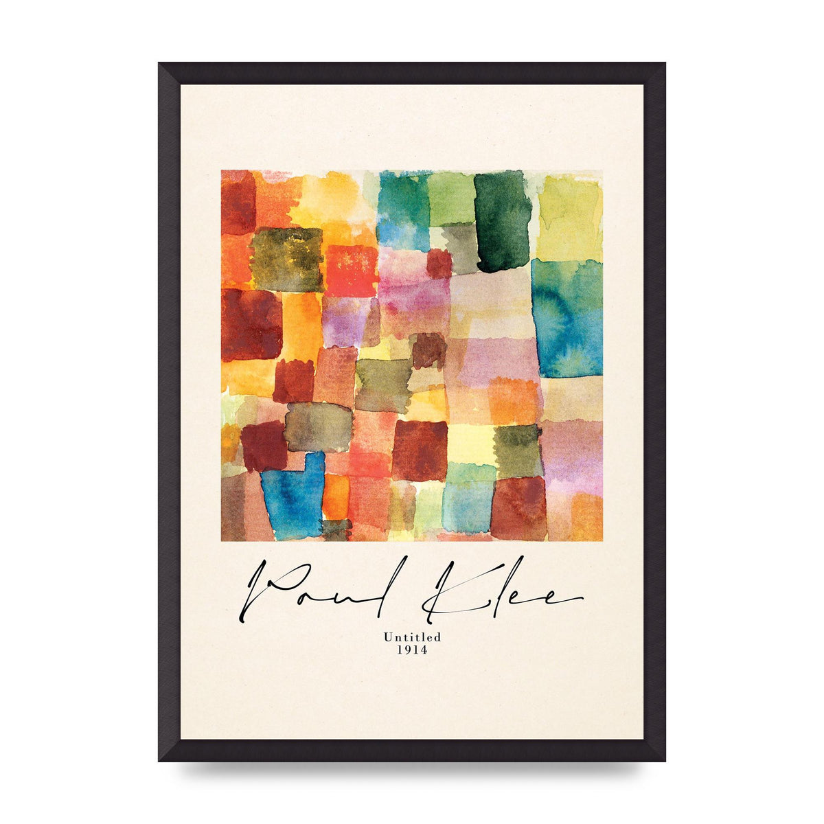 Paul Klee Untitled 1914 Wall Art - A2 framed