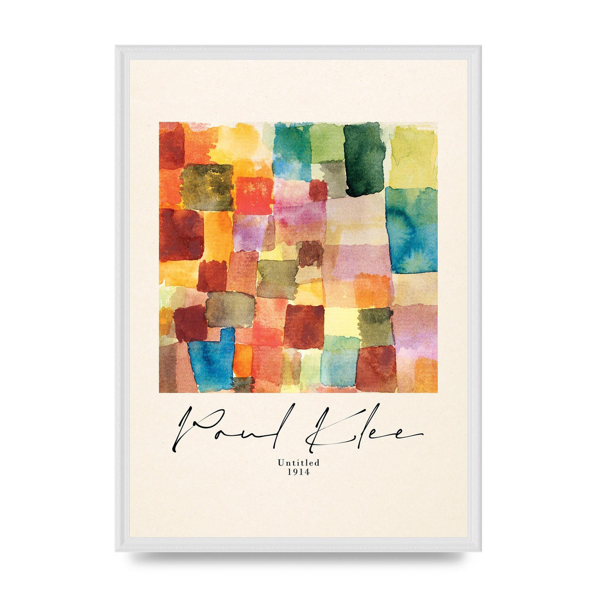 Paul Klee Untitled 1914 Wall Art - A2 framed