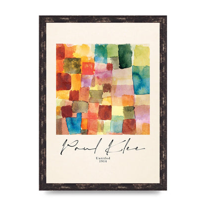 Paul Klee Untitled 1914 Wall Art - A3 framed