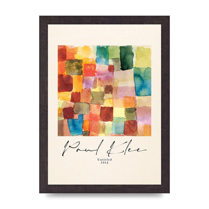 Paul Klee Untitled 1914 Wall Art - A4 framed