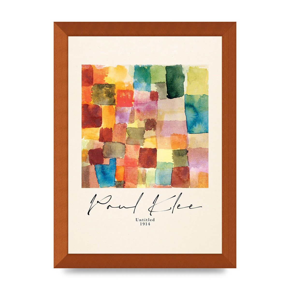 Paul Klee Untitled 1914 Wall Art - A4 framed