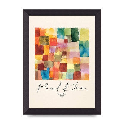 Paul Klee Untitled 1914 Wall Art - A4 framed