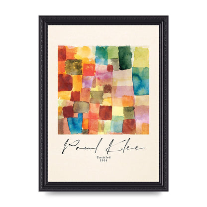 Paul Klee Untitled 1914 Wall Art - A4 framed
