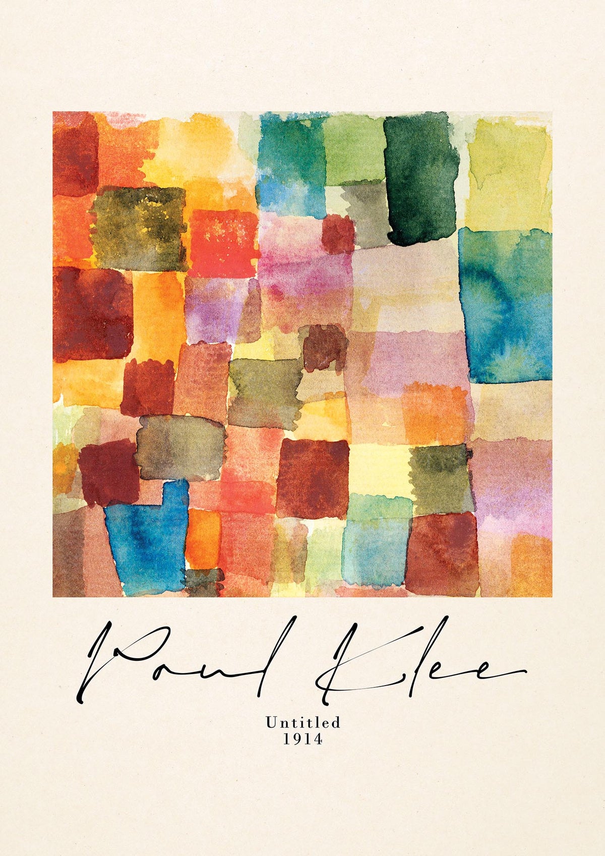 Paul Klee Untitled 1914 Wall Art - detail