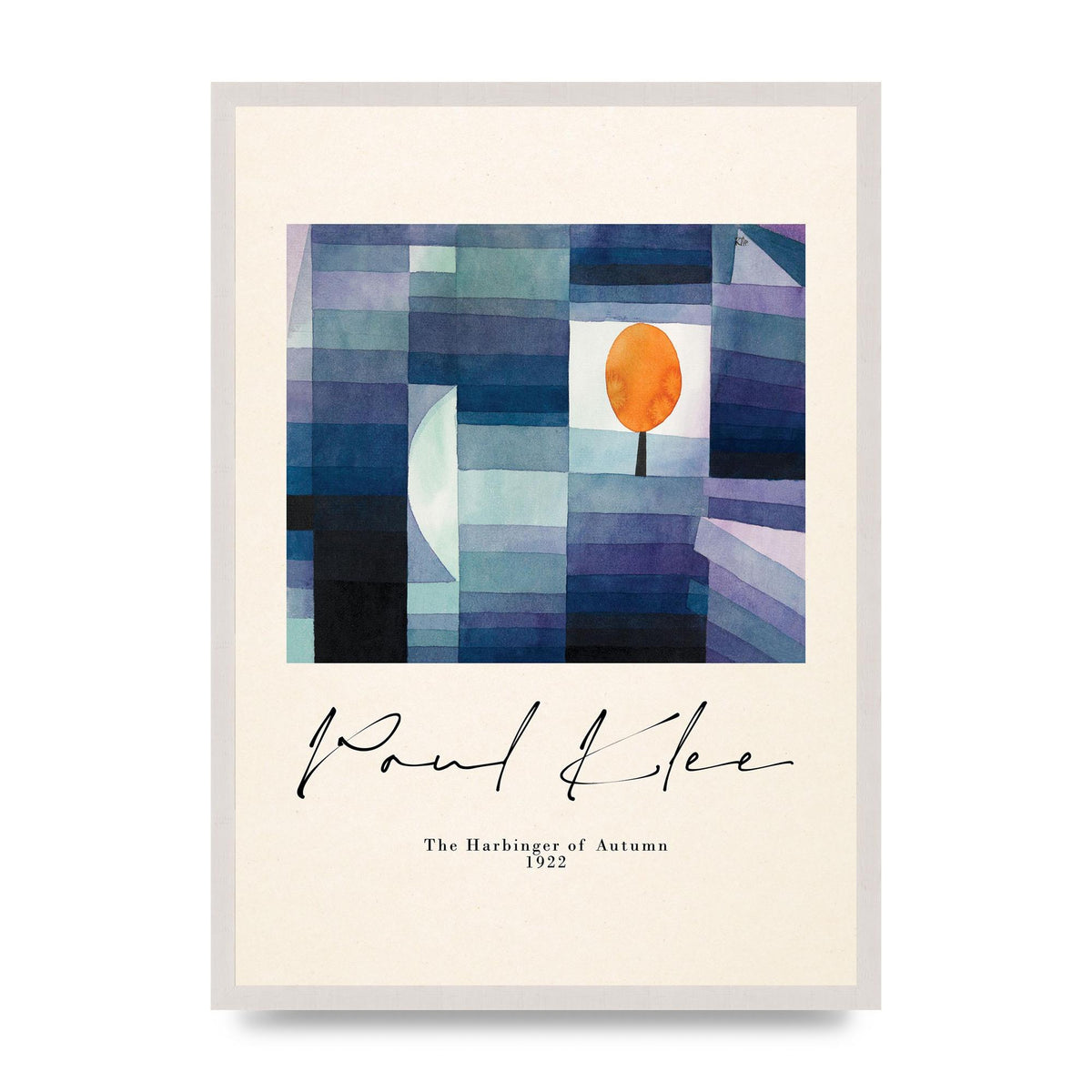 Paul Klee The Harbinger Of Autumn 1922 Art For The Home - A2 framed