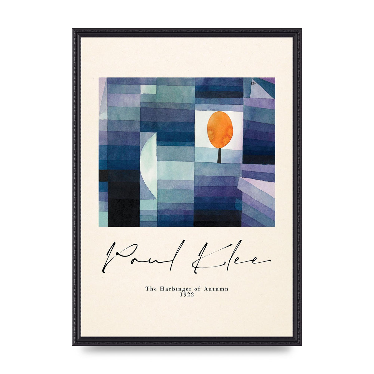 Paul Klee The Harbinger Of Autumn 1922 Art For The Home - A2 framed