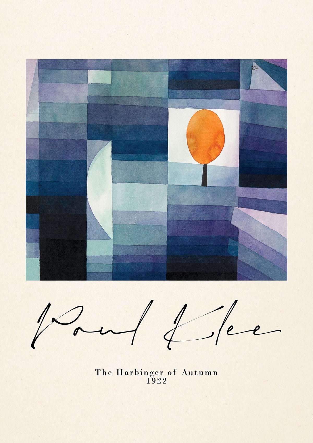 Paul Klee The Harbinger Of Autumn 1922 Art For The Home - detail