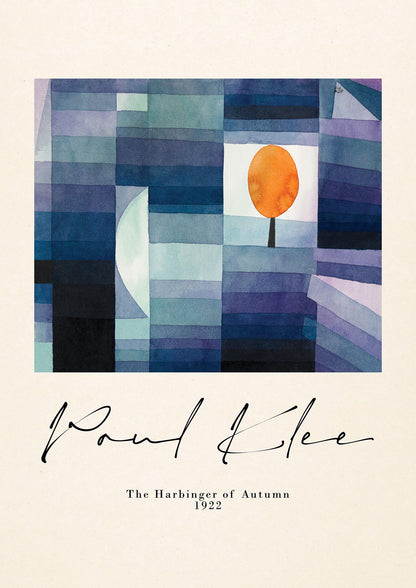 Paul Klee The Harbinger Of Autumn 1922 Art For The Home - detail