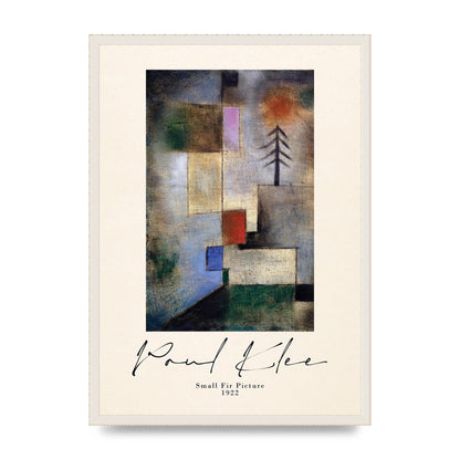 Paul Klee Small Fir Picture 1922 Wall Art - A2 framed