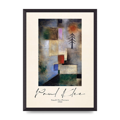 Paul Klee Small Fir Picture 1922 Wall Art - A2 framed