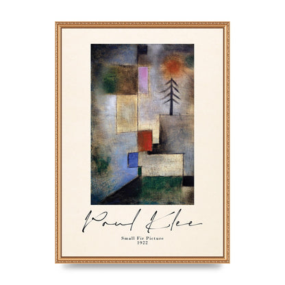 Paul Klee Small Fir Picture 1922 Wall Art - A2 framed