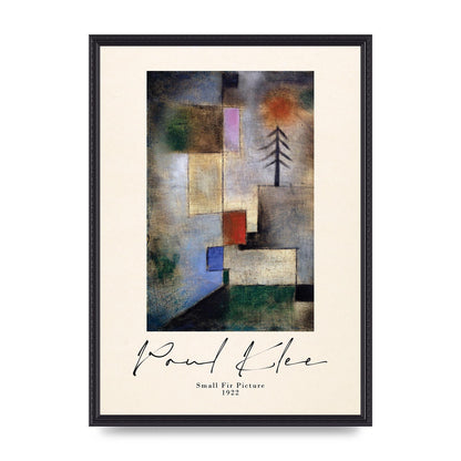 Paul Klee Small Fir Picture 1922 Wall Art - A2 framed