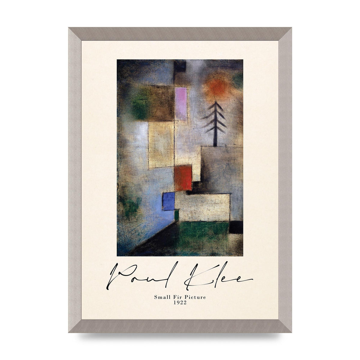 Paul Klee Small Fir Picture 1922 Wall Art - A3 framed
