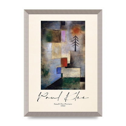Paul Klee Small Fir Picture 1922 Wall Art - A3 framed