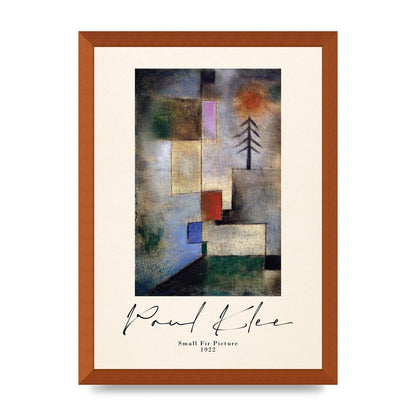 Paul Klee Small Fir Picture 1922 Wall Art - A3 framed