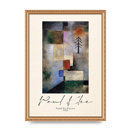 Paul Klee Small Fir Picture 1922 Wall Art - A3 framed