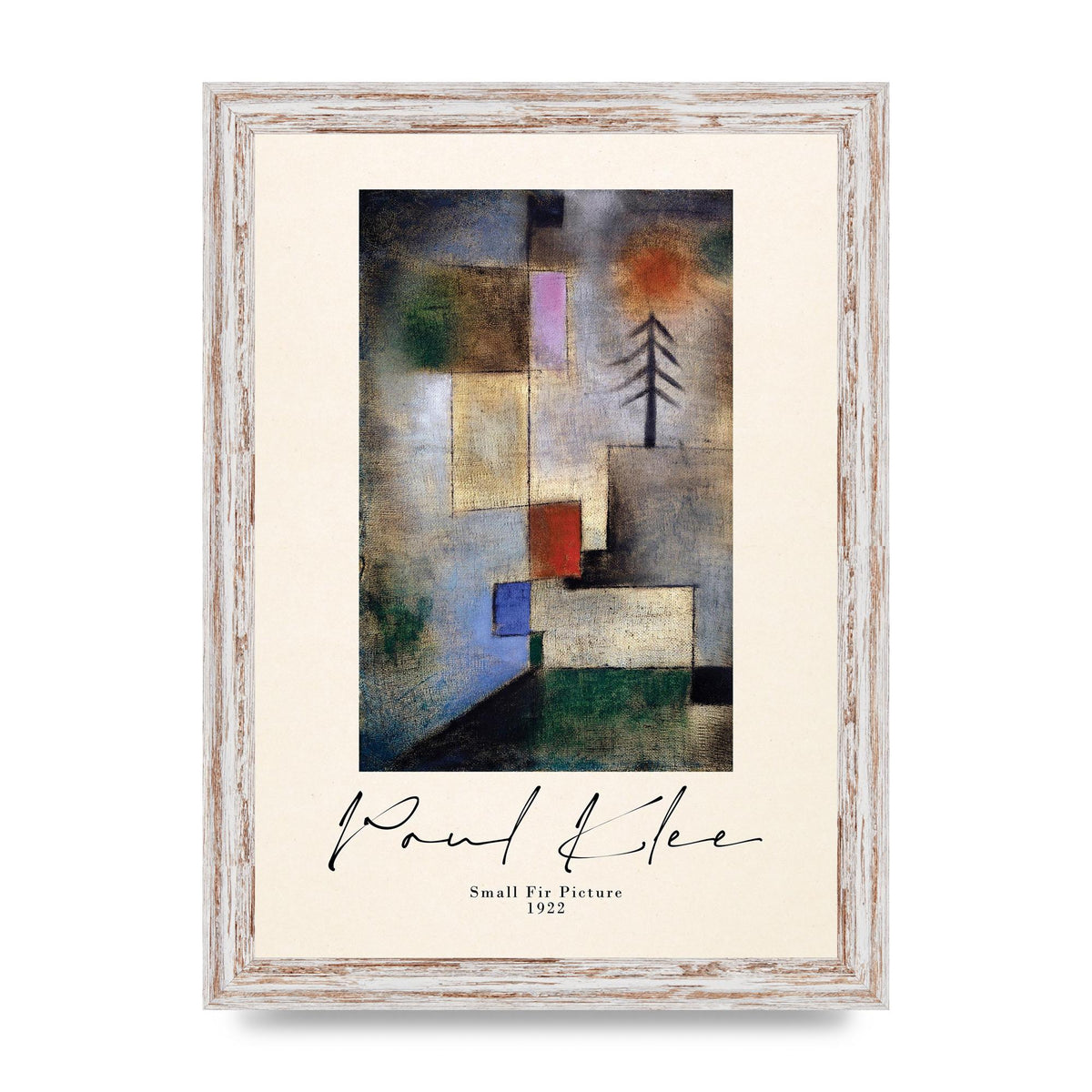 Paul Klee Small Fir Picture 1922 Wall Art - A4 framed