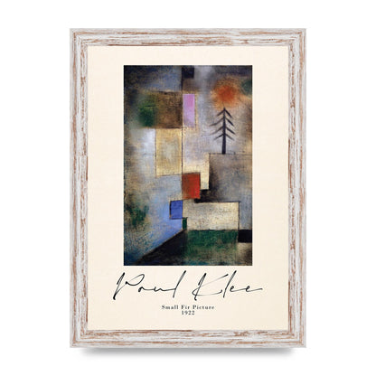 Paul Klee Small Fir Picture 1922 Wall Art - A4 framed