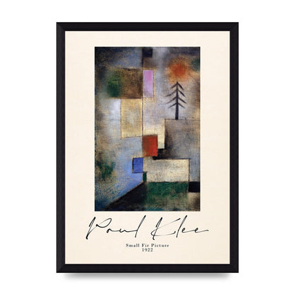 Paul Klee Small Fir Picture 1922 Wall Art - A4 framed