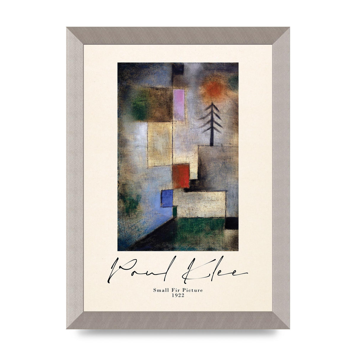 Paul Klee Small Fir Picture 1922 Wall Art - A4 framed