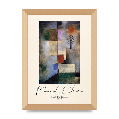 Paul Klee Small Fir Picture 1922 Wall Art - A4 framed