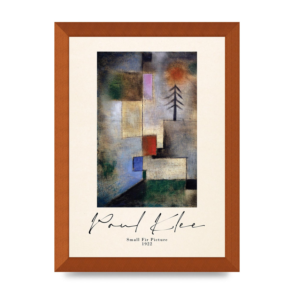Paul Klee Small Fir Picture 1922 Wall Art - A4 framed