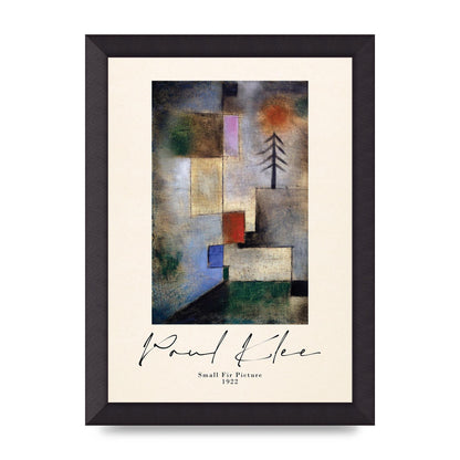 Paul Klee Small Fir Picture 1922 Wall Art - A4 framed