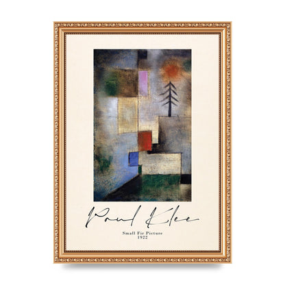 Paul Klee Small Fir Picture 1922 Wall Art - A4 framed