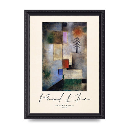Paul Klee Small Fir Picture 1922 Wall Art - A4 framed
