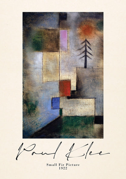 Paul Klee Small Fir Picture 1922 Wall Art - detail