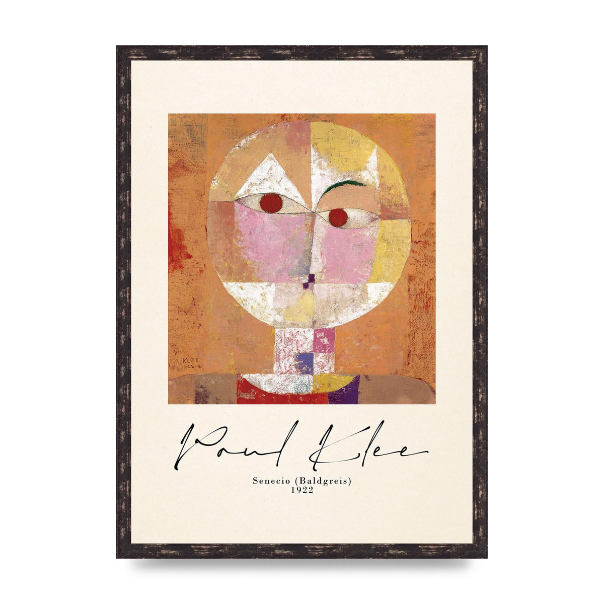 Paul Klee Senecio Baldgreis 1922 Art For The Home - A2 framed