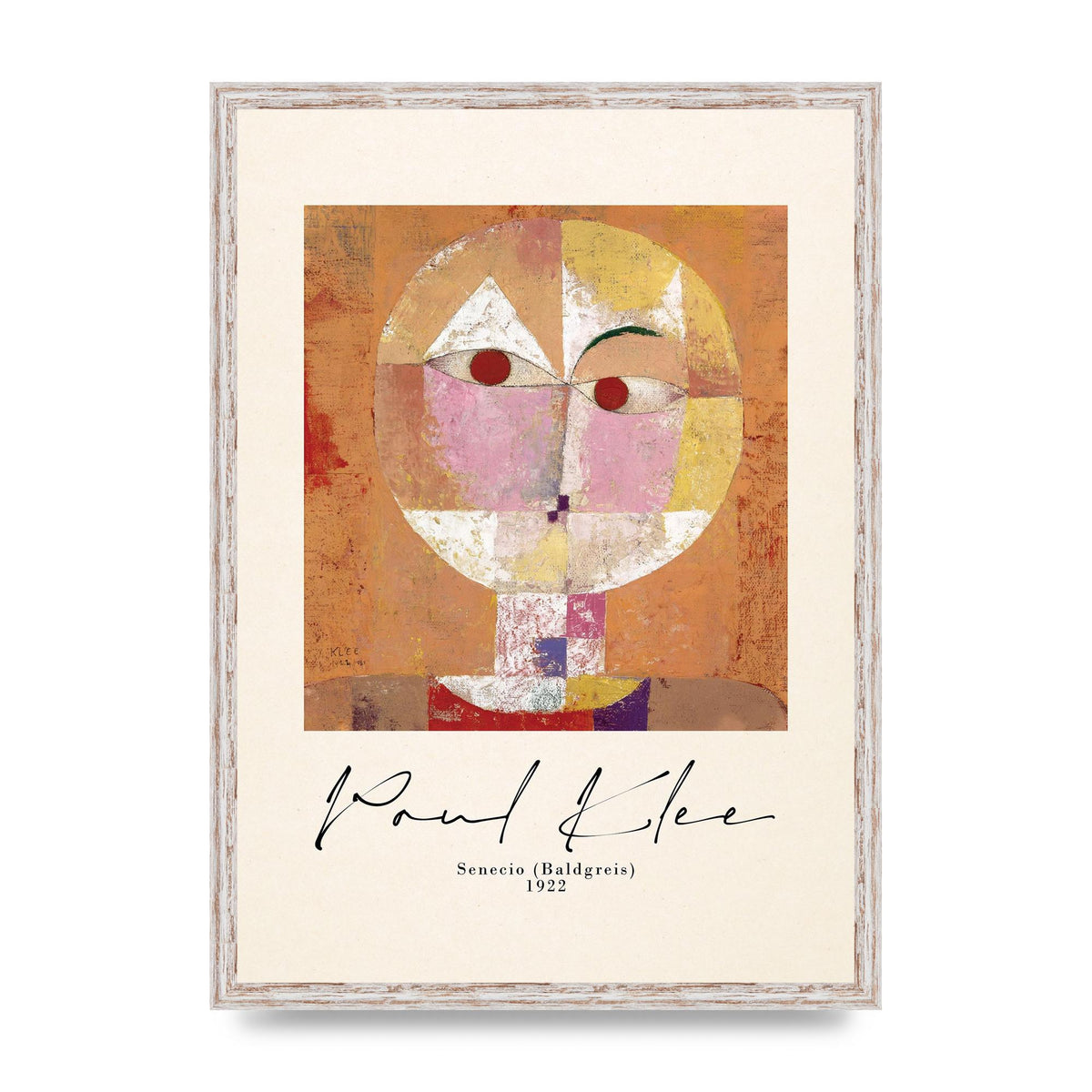Paul Klee Senecio Baldgreis 1922 Art For The Home - A2 framed