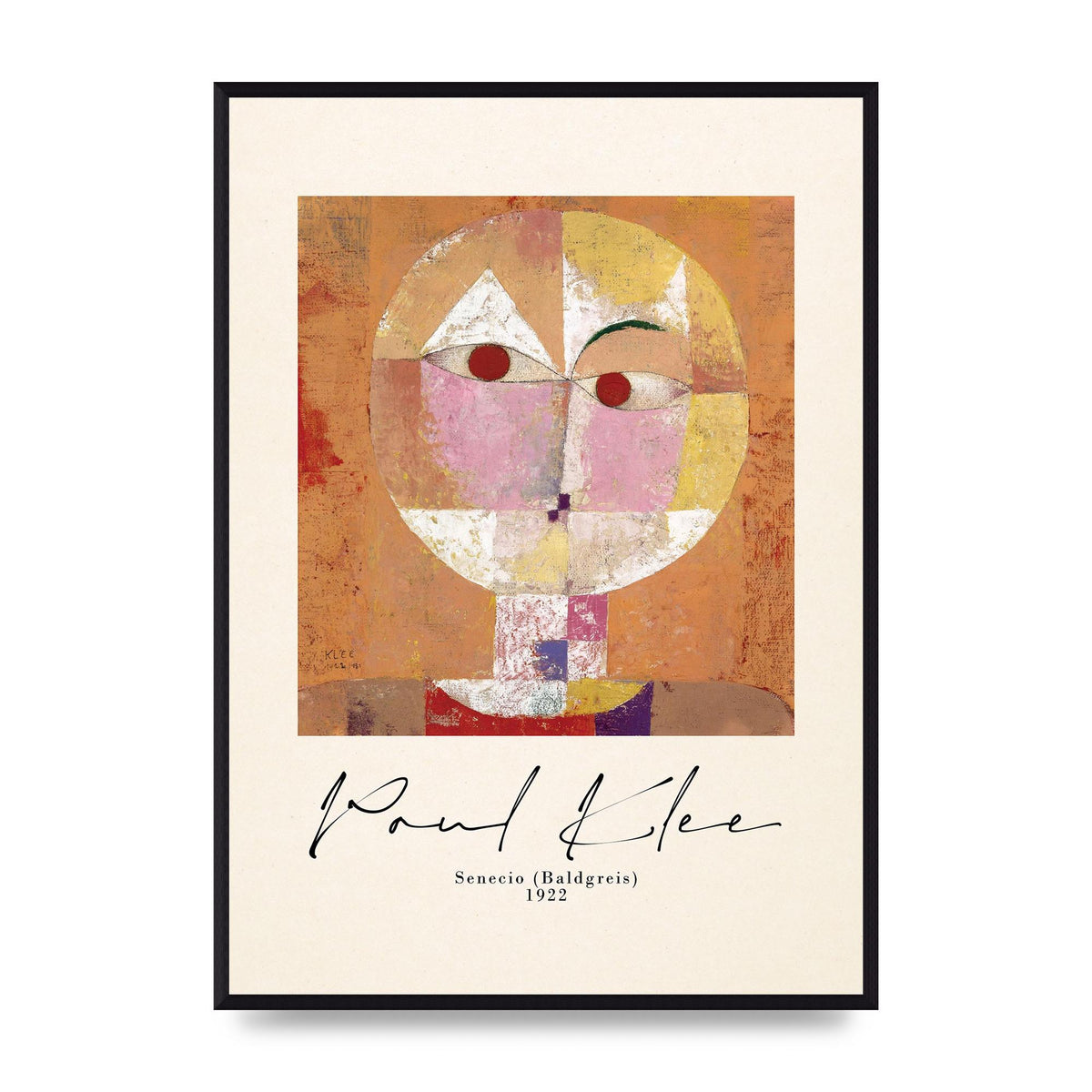 Paul Klee Senecio Baldgreis 1922 Art For The Home - A2 framed