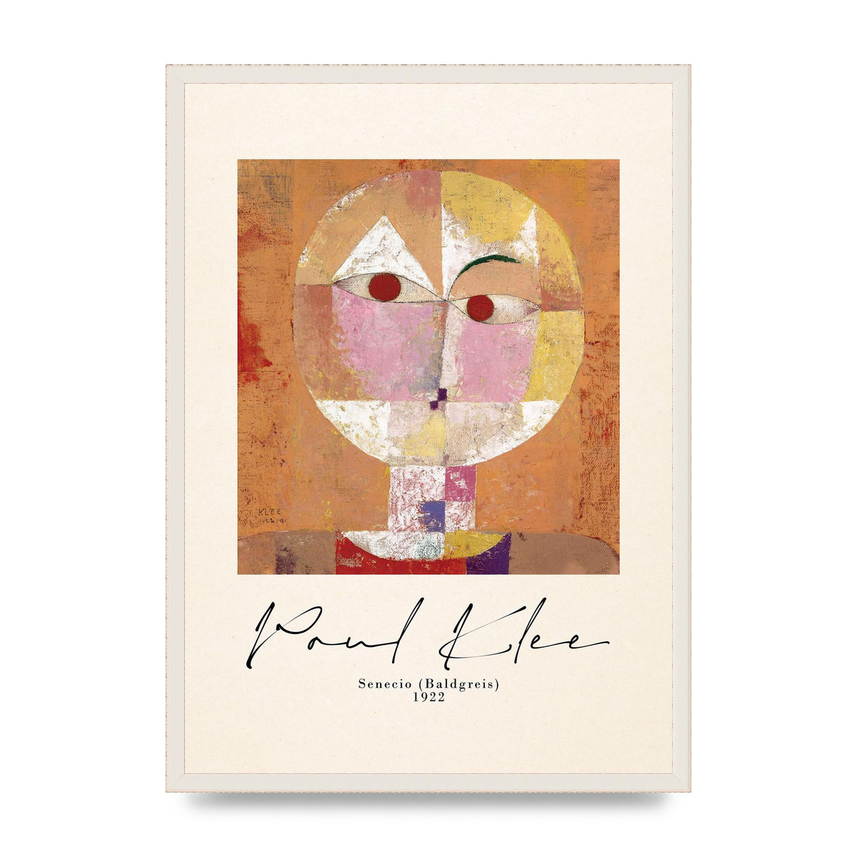 Paul Klee Senecio Baldgreis 1922 Art For The Home - A2 framed