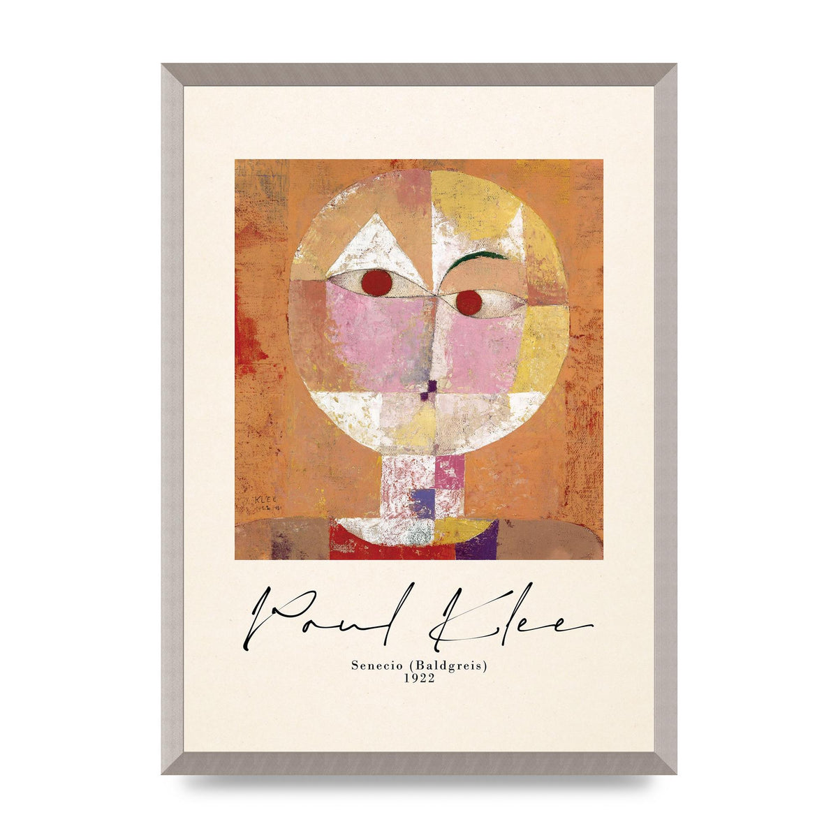 Paul Klee Senecio Baldgreis 1922 Art For The Home - A2 framed