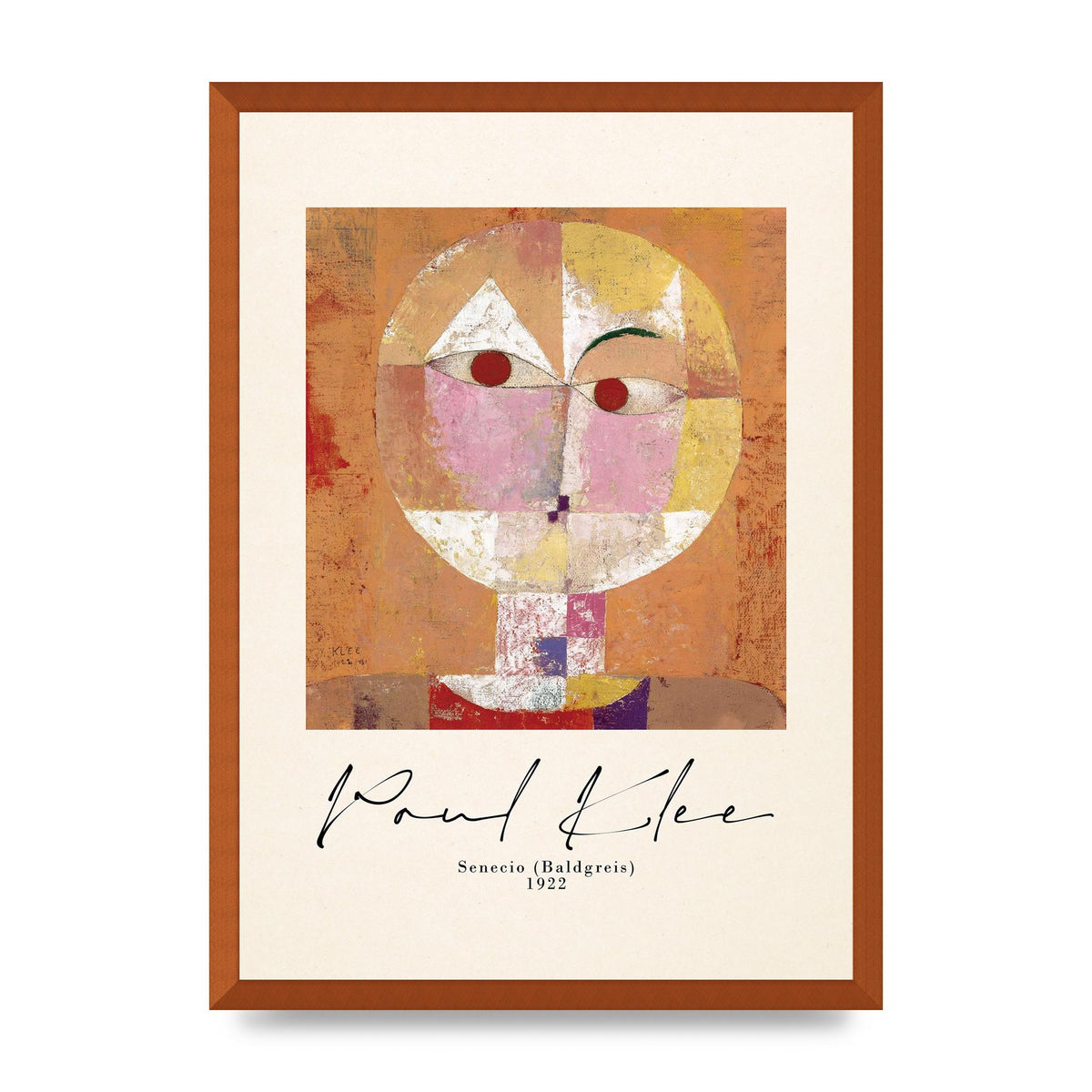 Paul Klee Senecio Baldgreis 1922 Art For The Home - A2 framed