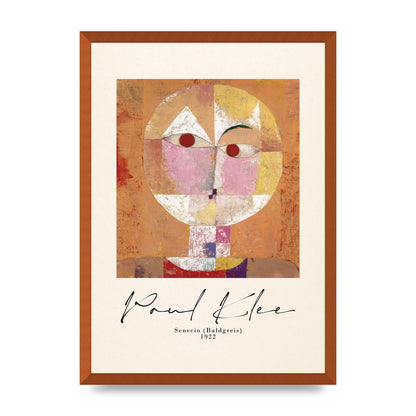 Paul Klee Senecio Baldgreis 1922 Art For The Home - A2 framed