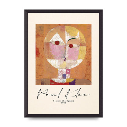Paul Klee Senecio Baldgreis 1922 Art For The Home - A2 framed
